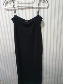 Black spaghetti strap dress