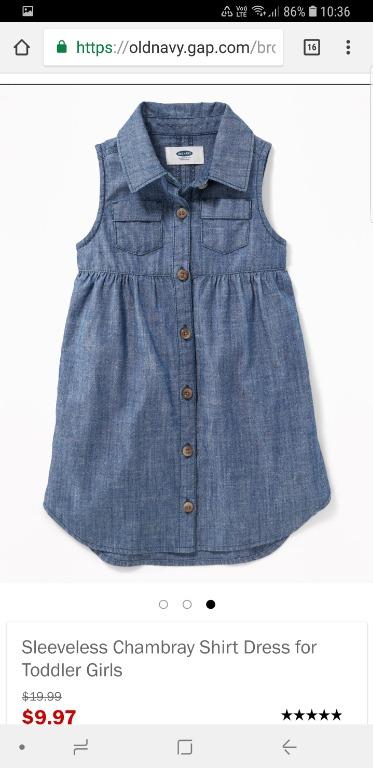 Chambray shirt dress old navy sales