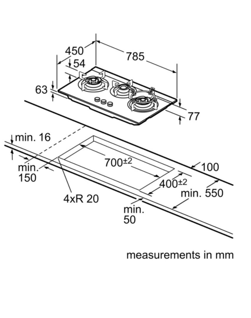 Bosch Hob PBD7331SG, TV & Home Appliances, Kitchen Appliances, Hobs