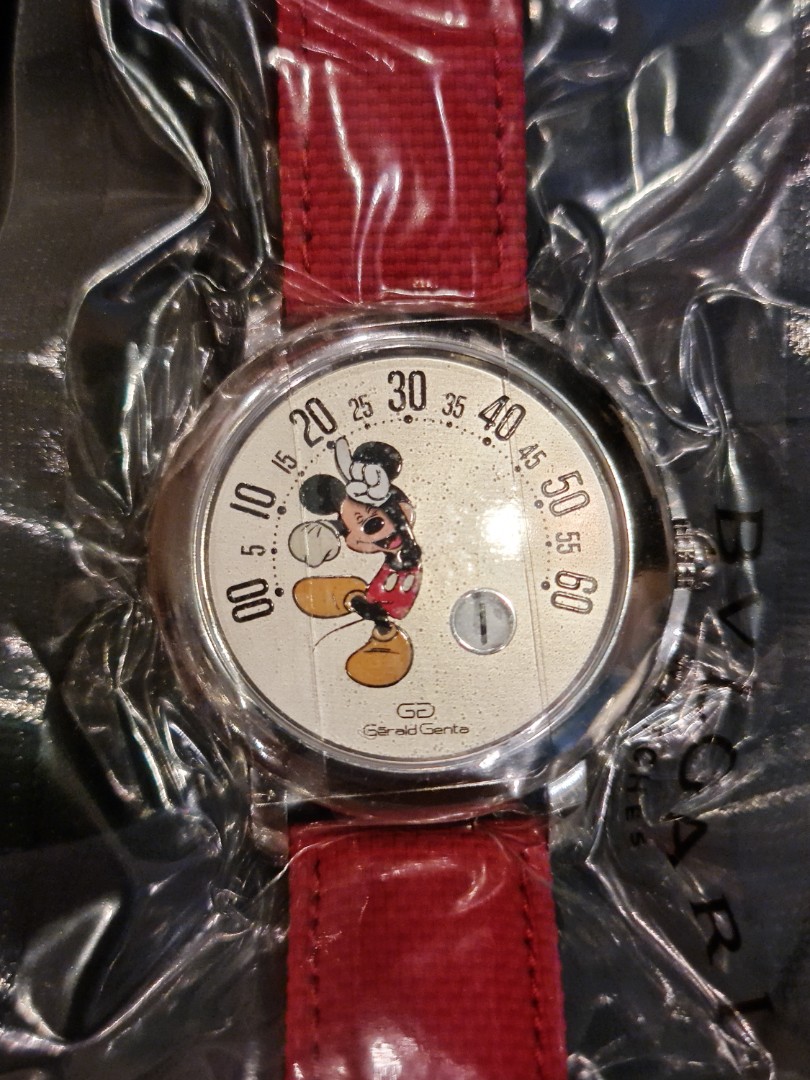 Bulgari Gerald Genta Arena Retrograde Mickey Mouse, Luxury, Watches on  Carousell