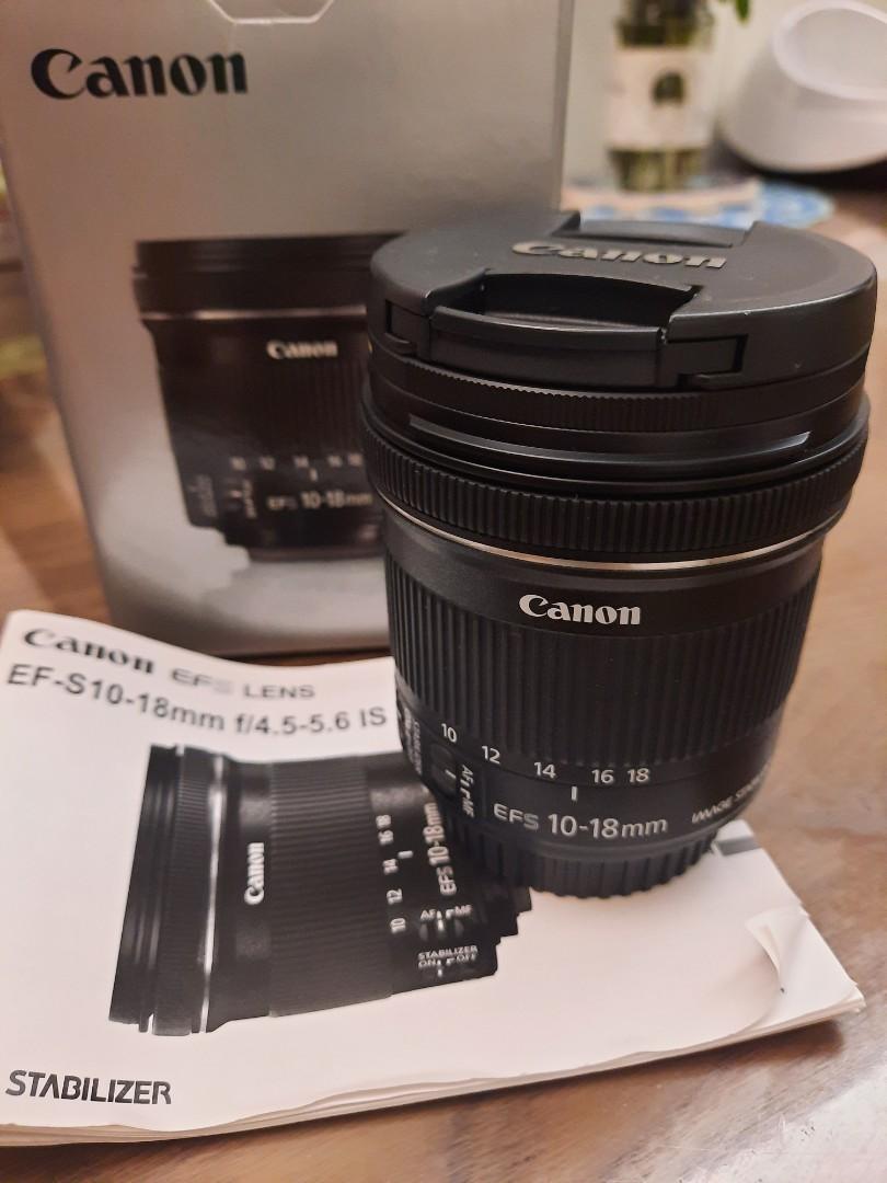 Canon EFS EF-S 10-18mm f4.5-5.6 IS STM 廣角變焦, 攝影器材, 鏡頭及