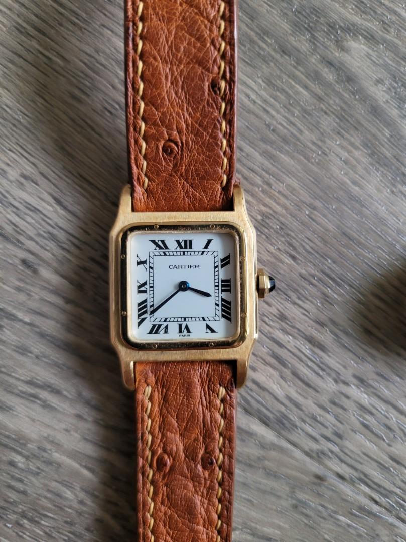 Cartier santos clock sale