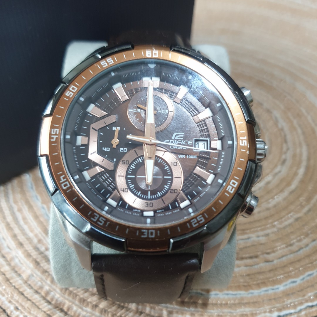 Casio edifice 539 leather outlet strap