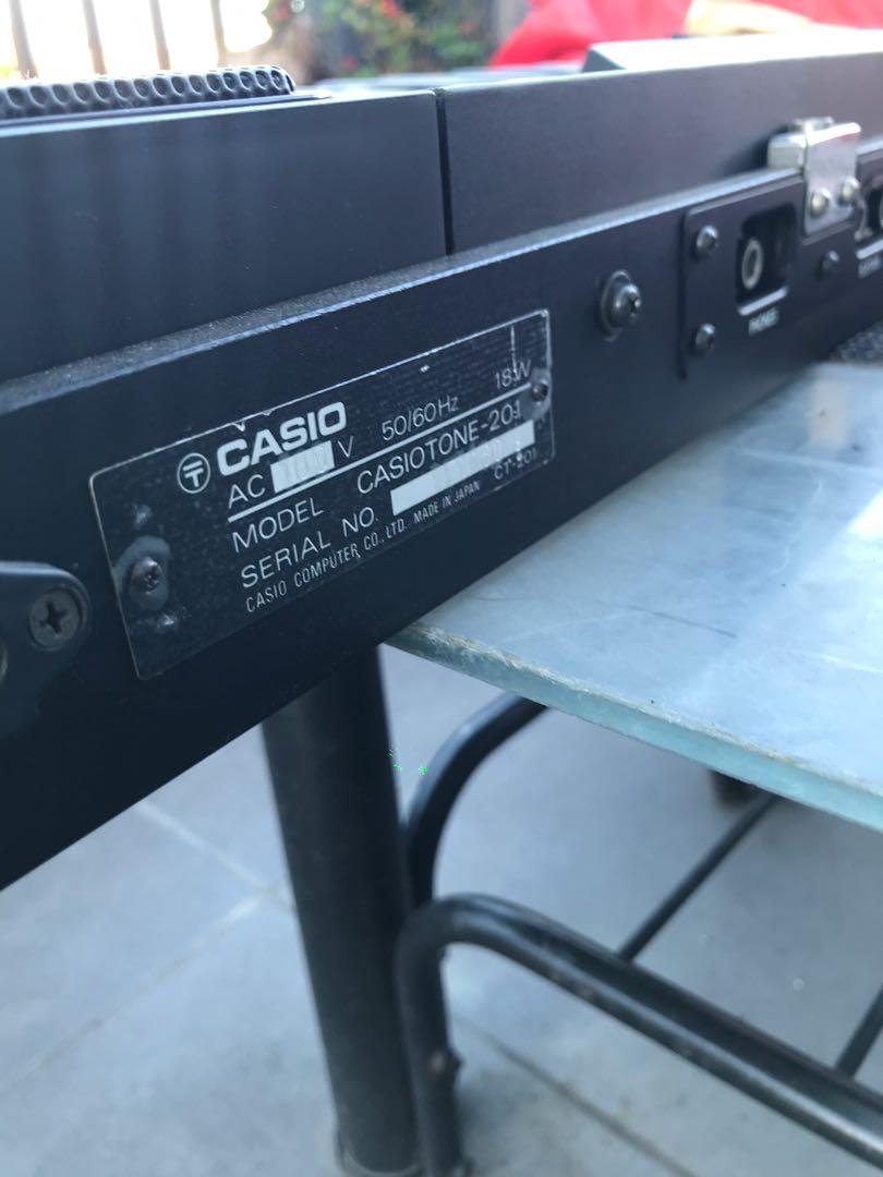 Casiotone 201 (Category: Musical Instruments) located in Navotas City. Submitted by mph_thrift (Listing ID 1159476352, Image 3). Description: made in japan 220v issue 12 keys not working.