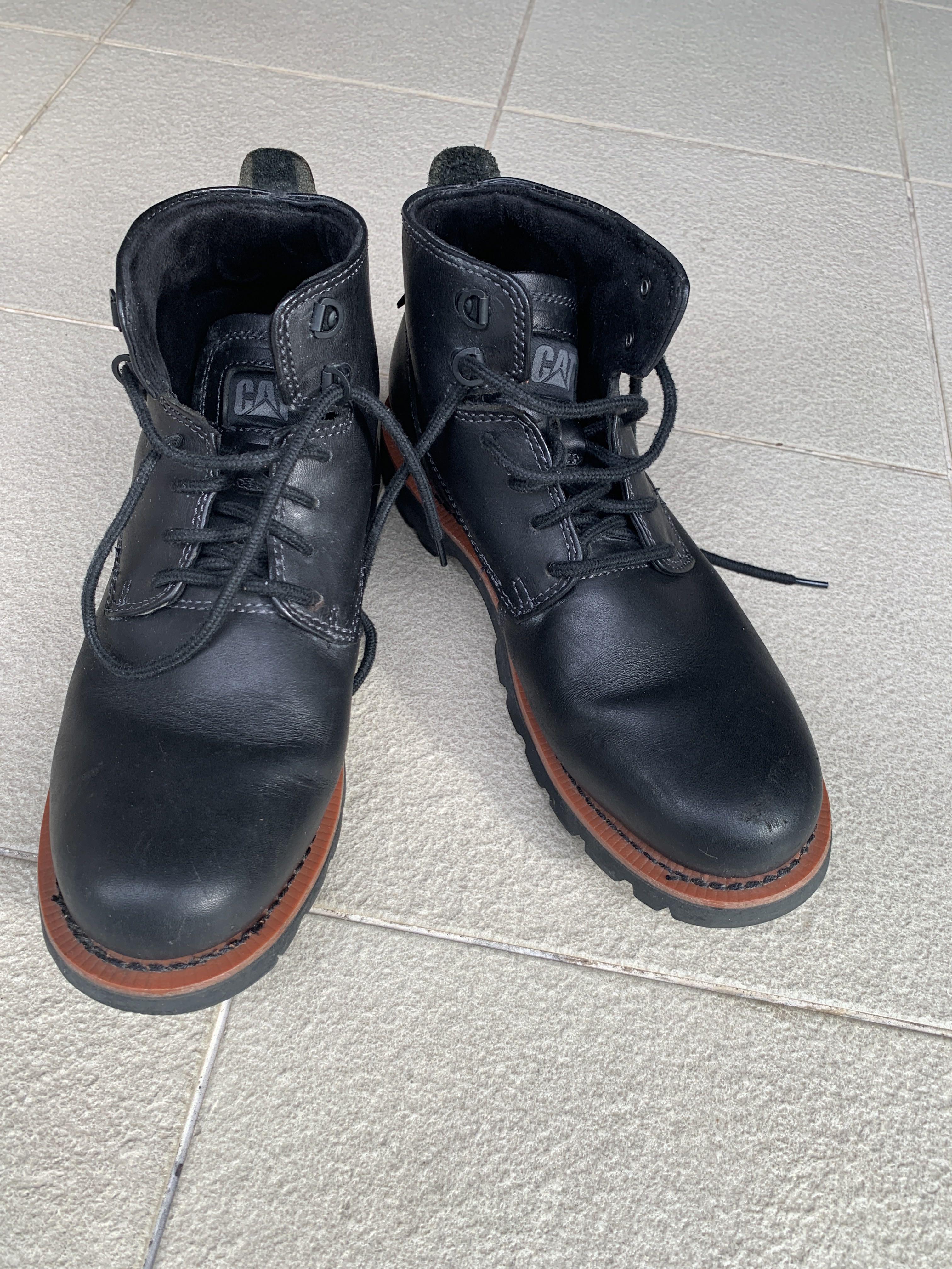 Caterpillar biker boots discount mens