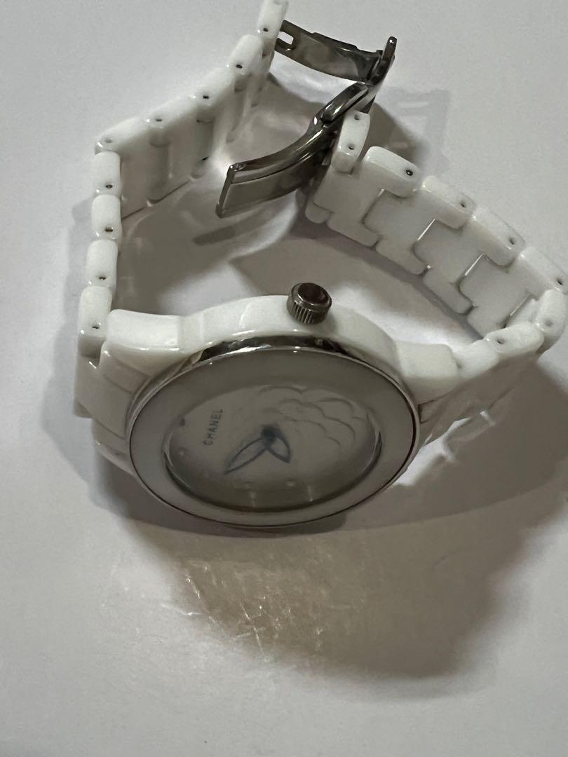 Authentic Chanel J12 White Ceramic Diamonds Watch Womens Fashion Watches   Accessories Watches on Carousell