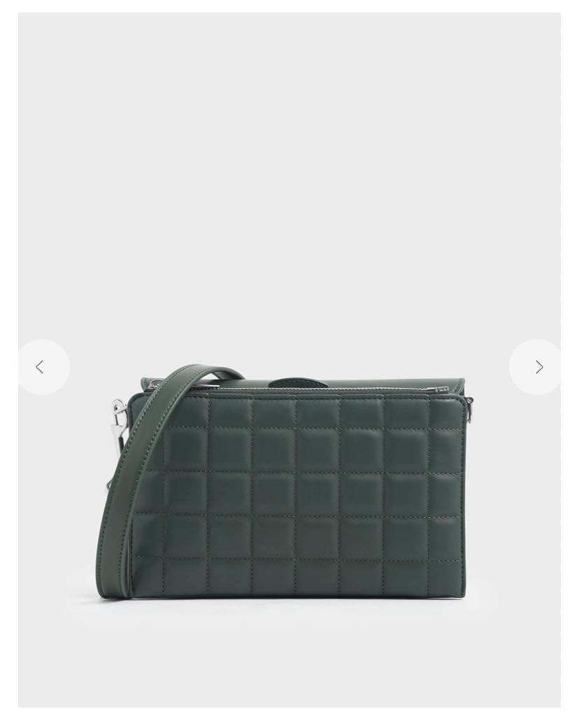 CHARLES KEITH Removable Quilted Pouch Boxy Shoulder Bag