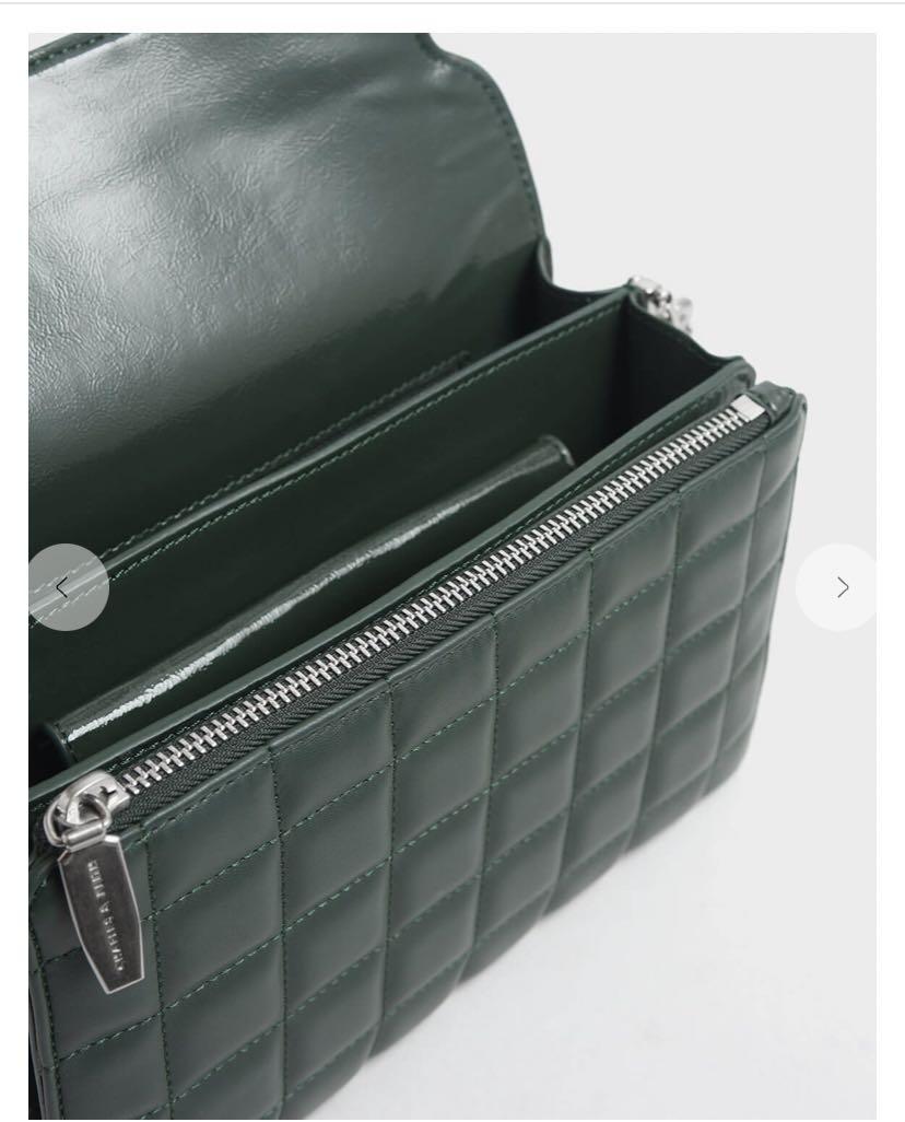 CHARLES KEITH Removable Quilted Pouch Boxy Shoulder Bag