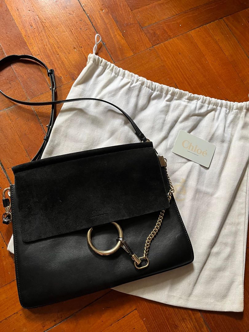 chloe faye bag black