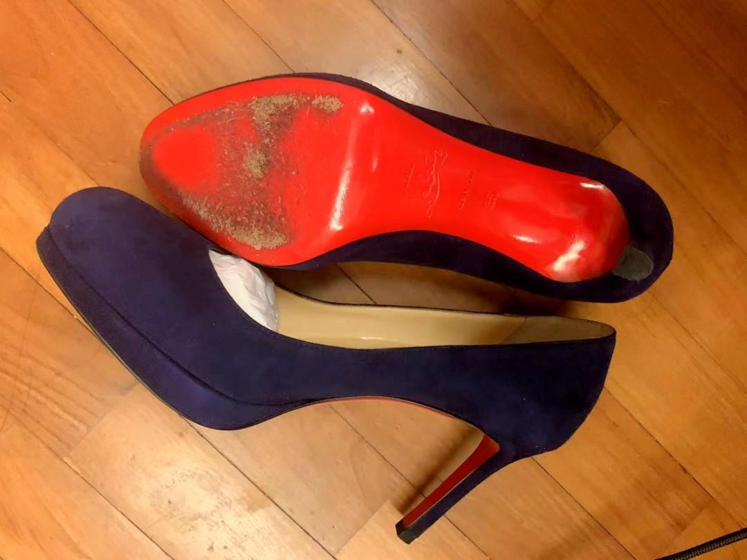 SALE Christian Louboutin Suede Heels Luxury Sneakers