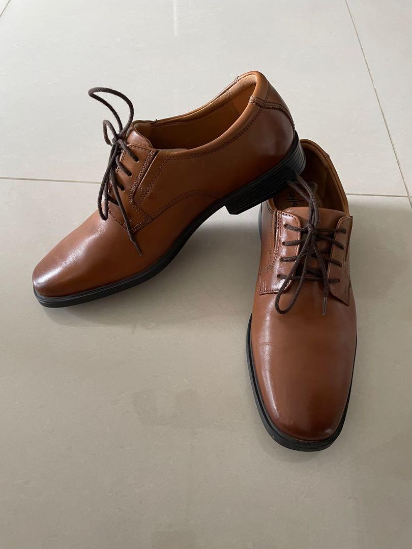Clarks Wide Tilden Plain Derby, Men's 