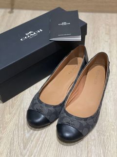 Coach chelsea flats sales black