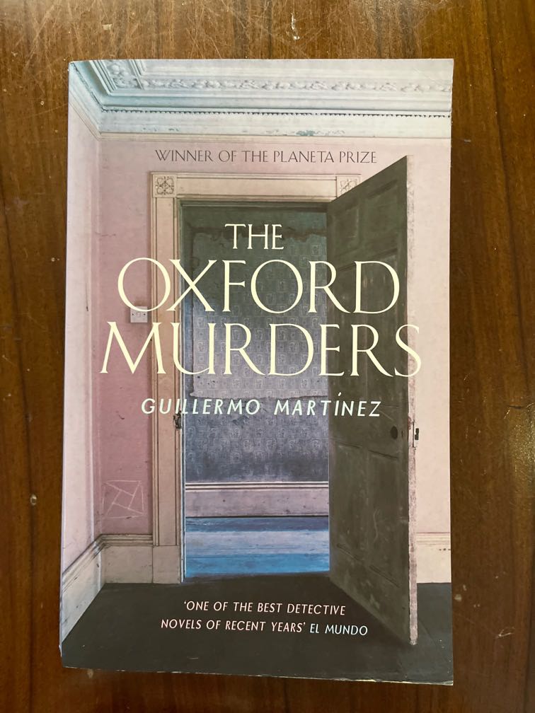 Crime novel The Oxford Murders by Guillermo Martinez, Hobbies & Toys