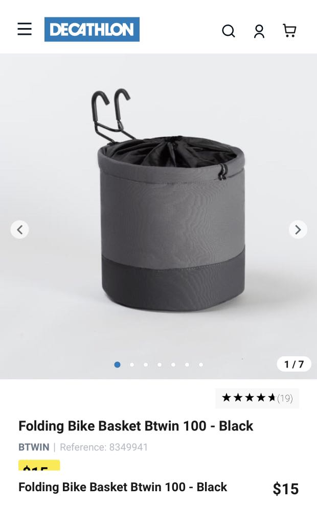 Btwin cycle sale basket