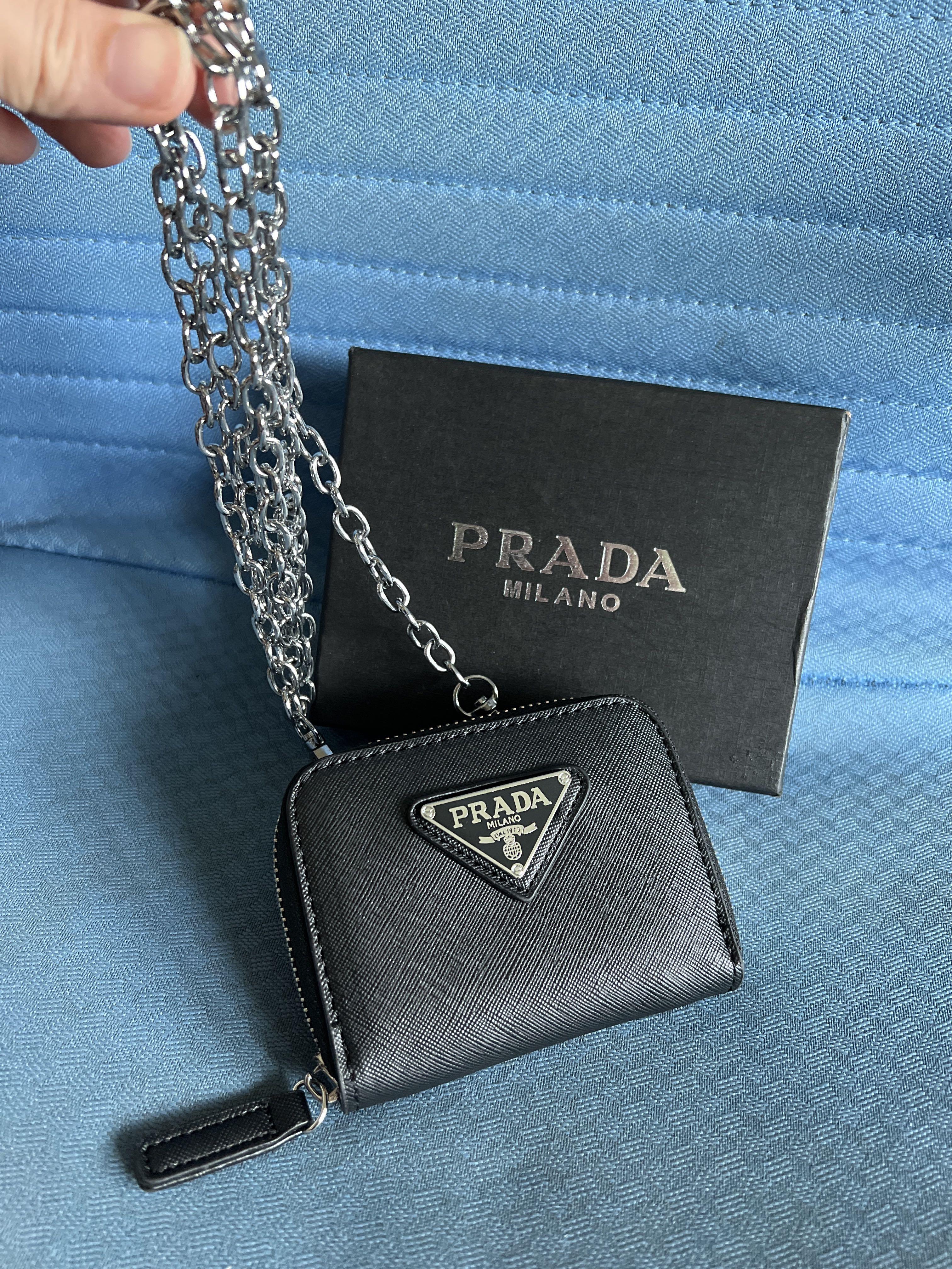 Prada wallet store chain bag