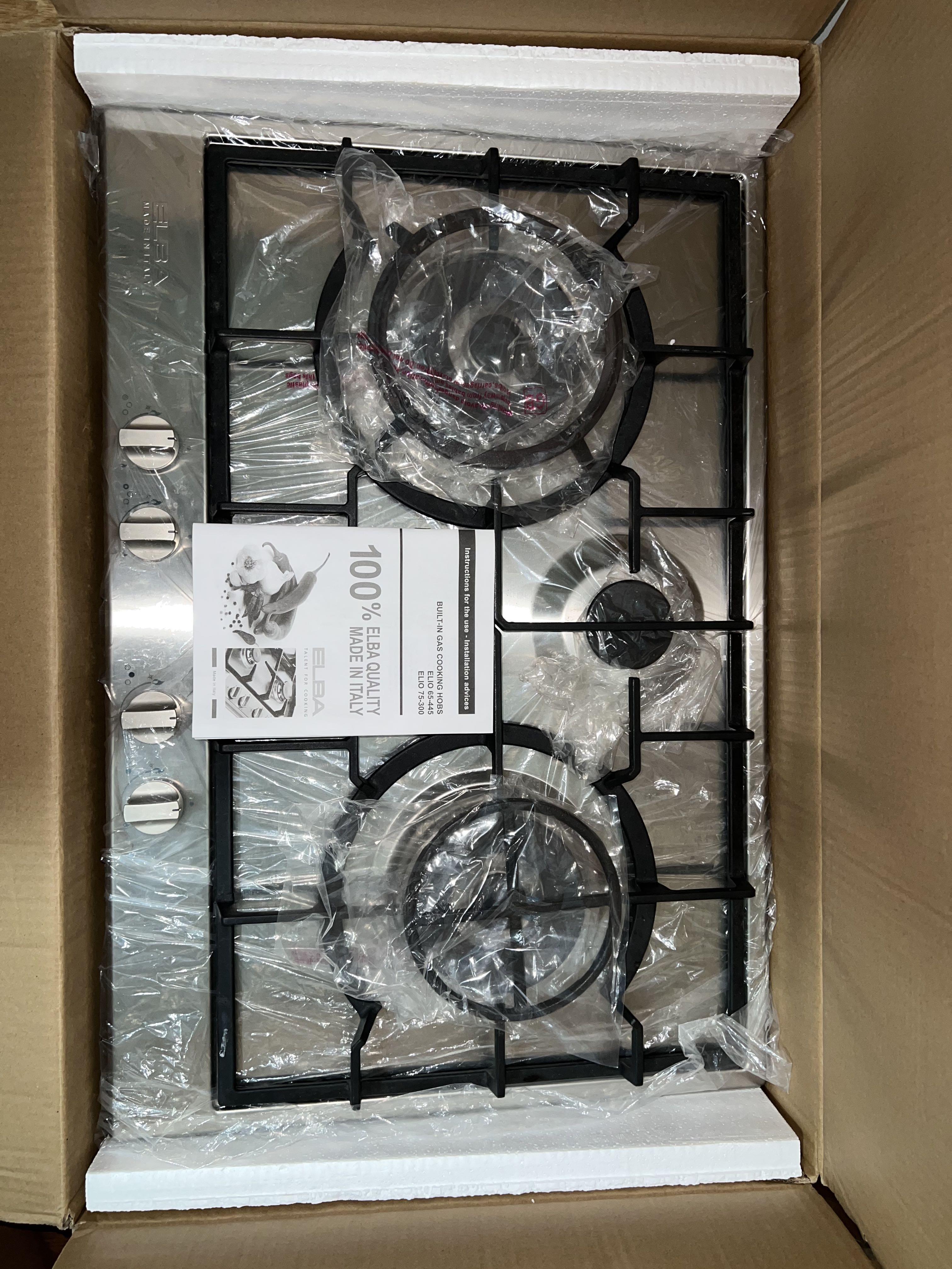 ELBA Gas Stove 3 burner Elio 75300, Furniture & Home Living