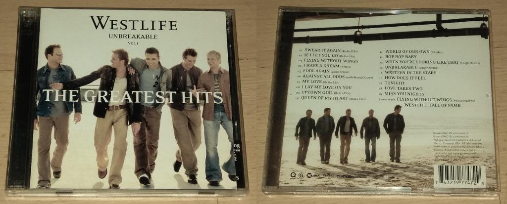 English Cd Albums: Westlife Unbreakable, Steps Step One, Cyndi Lauper  Twelve Deadly Cyns, The Cranberries, Jewel