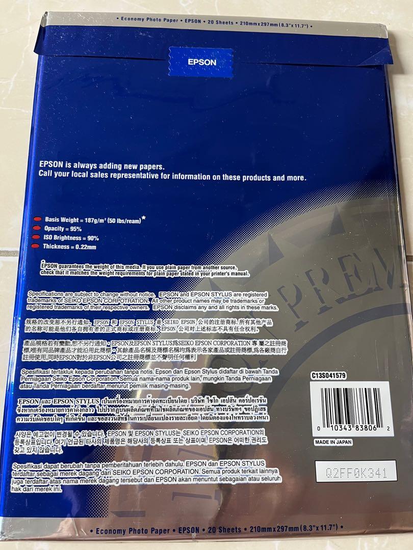 Epson Economy photo paper, Computers & Tech, Printers, Scanners & Copiers on Carousell