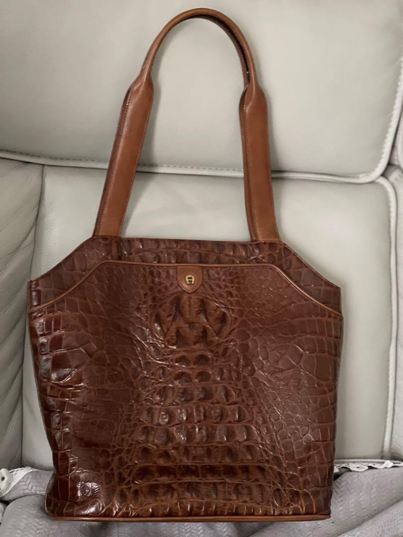 Etienne aigner hotsell crocodile handbag