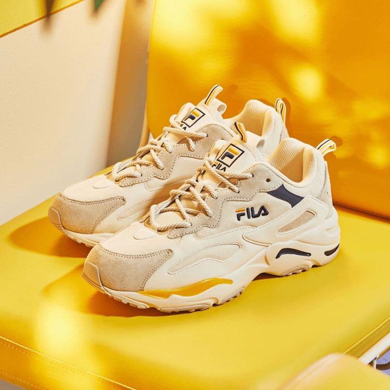 All yellow on sale fila shoes