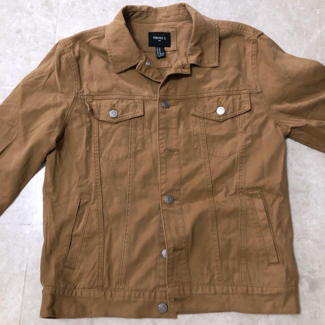 Forever 21 Men Camel Brown Jacket Outerwear Men s Fashion Coats