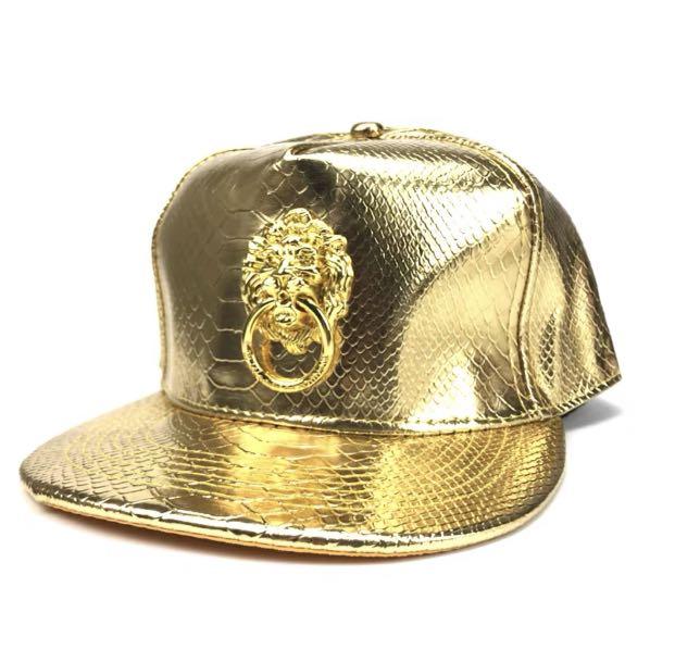 Faux snake skin Snapback Caps 
