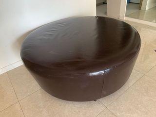 Good Condition PV leather ottoman…only available until this weekend 