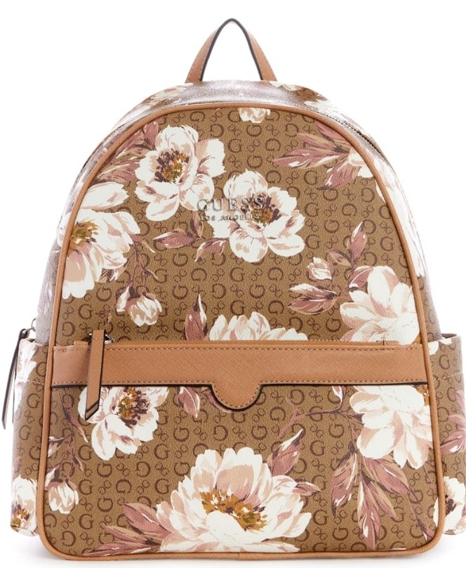 Guess Liza Floral Backpack, Women's Fashion, Bags & Wallets, Backpacks