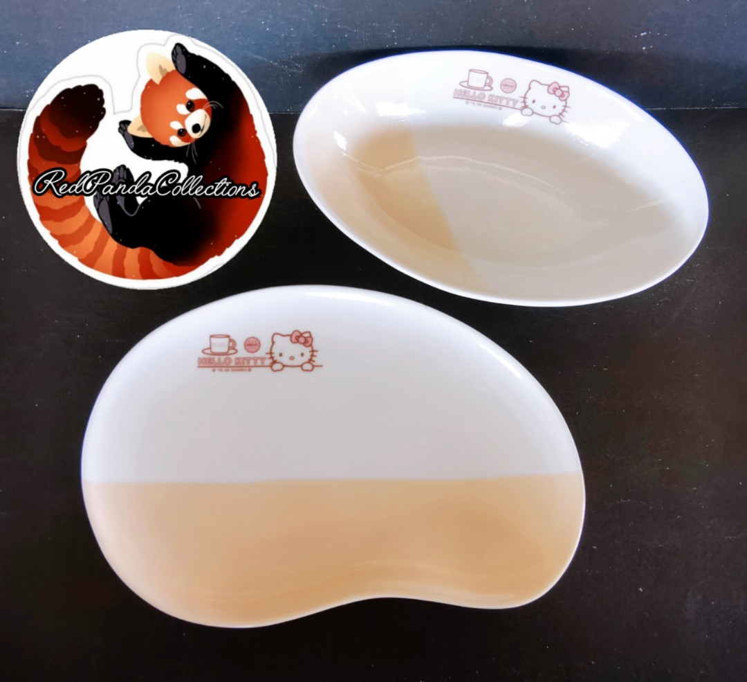 Hello Kitty plate and Bowl platter set, Furniture & Home Living