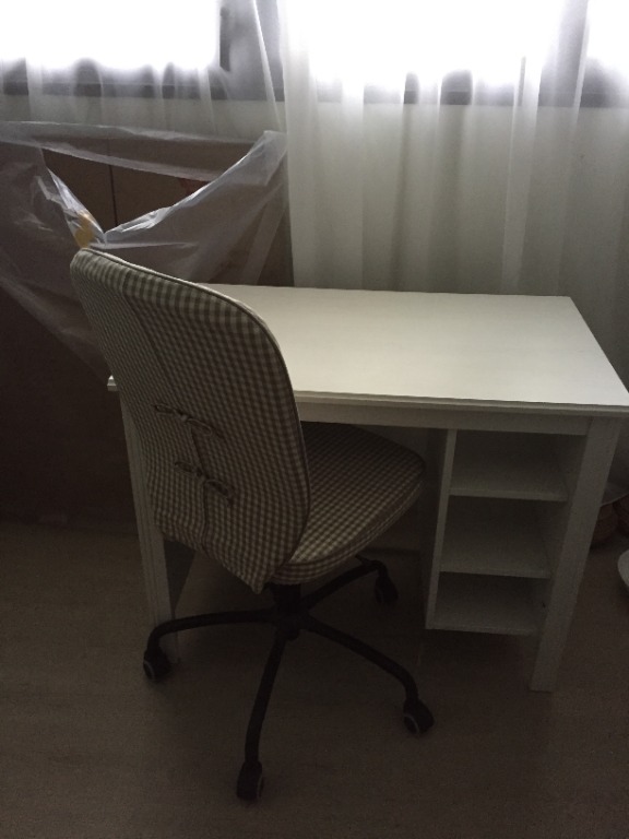 Ikea desk and chair, Furniture & Home Living, Furniture, Tables & Sets