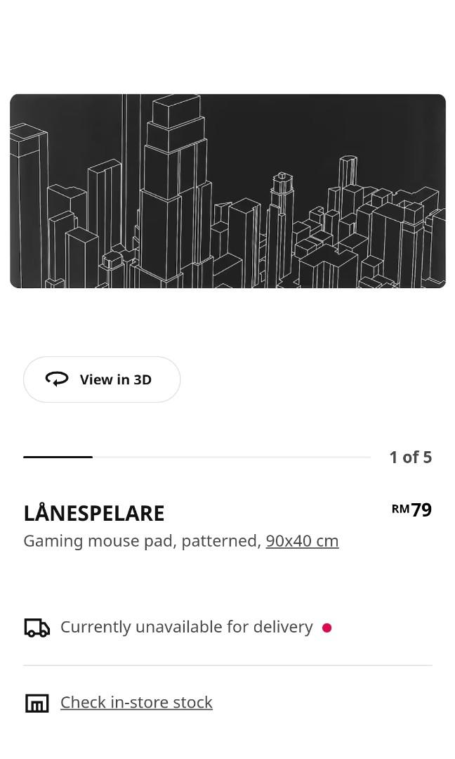 LÅNESPELARE Gaming mouse pad, patterned, 90x40 cm - IKEA