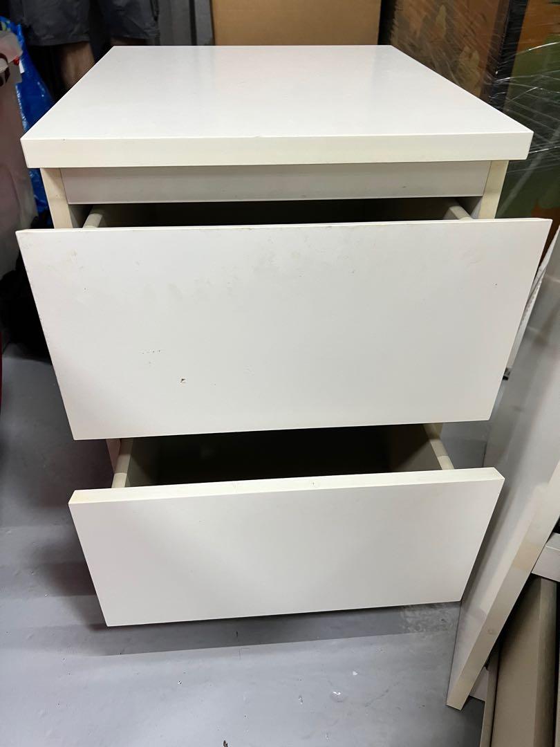 IKEA Malm Bedside tables x2, Furniture & Home Living, Furniture