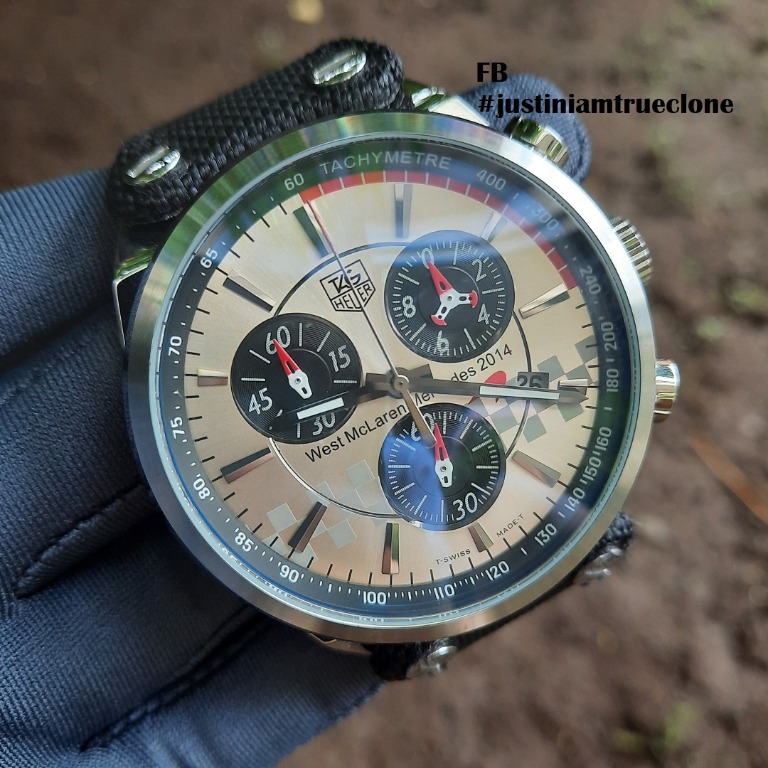 Jam tangan Chrono Tag Heuer Carrera West Mclaren Mercedes 2014 no