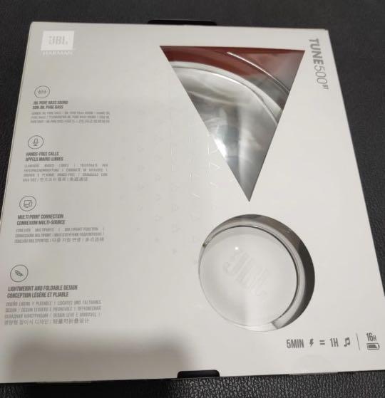 JBL TUNE 500BT WIRELESS HEADPHONES (PURE BASS + ZERO CABLES), Audio