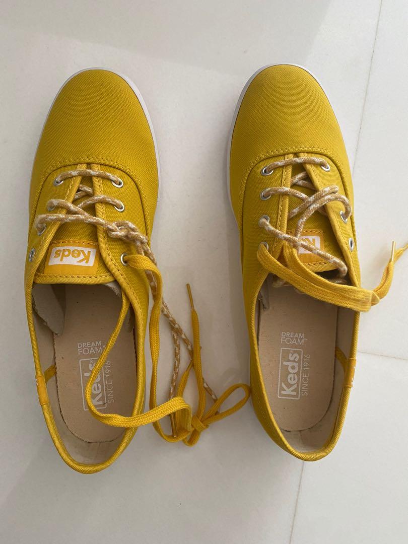 Yellow shop keds women's