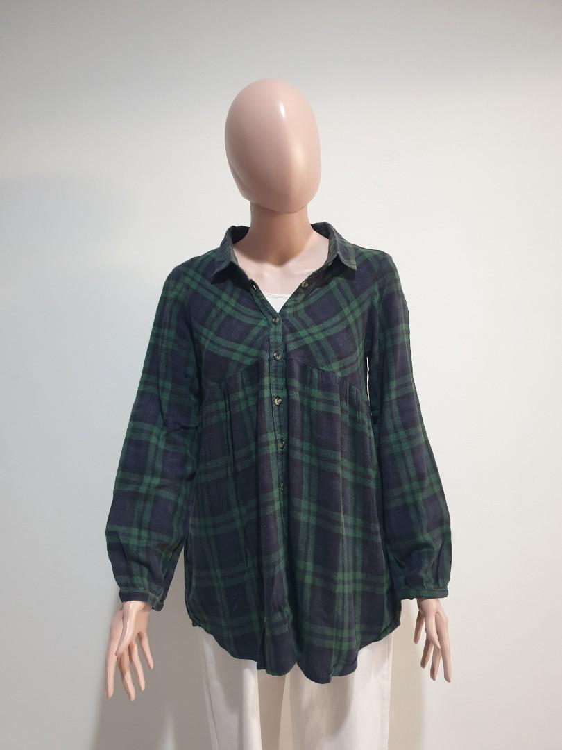 Kemeja Blouse Flanel
