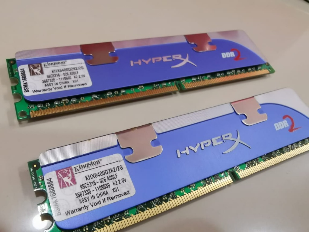 HyperX DDR2 Desktop Ram 2X2GB, Computers & Tech, Parts & Accessories, Computer Parts on