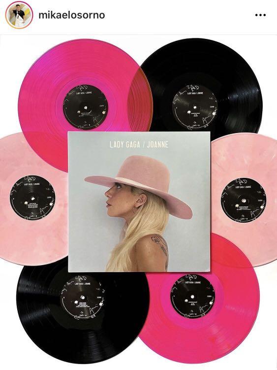 Lady Gagas Joanne Limited Opaque Pink Swirl Vinyl Record LP Album