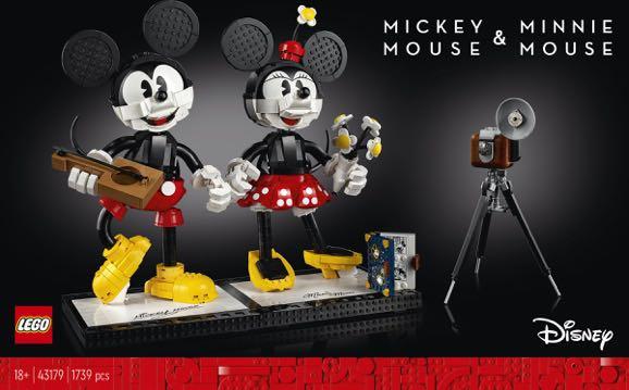 [RETIRED] LEGO #43179 MICKEY MOUSE & MINNIE MOUSE (Category: Lego & Building Sets) located in Singapore. Submitted by JTBRICKS (Listing ID 1159556070, Image 1). Description: • LEGO #43179 MICKEY MOUSE & MINNIE MOUSE • Price listed is 25% off Retail Price at $279.90 • Authentic, Brand New in Sealed Box • Box Condition: 10/10 • Ready Stock on hand • Iconic Display Piece for Disney Fans • Large Scale buildable figures & buildable accessories includi