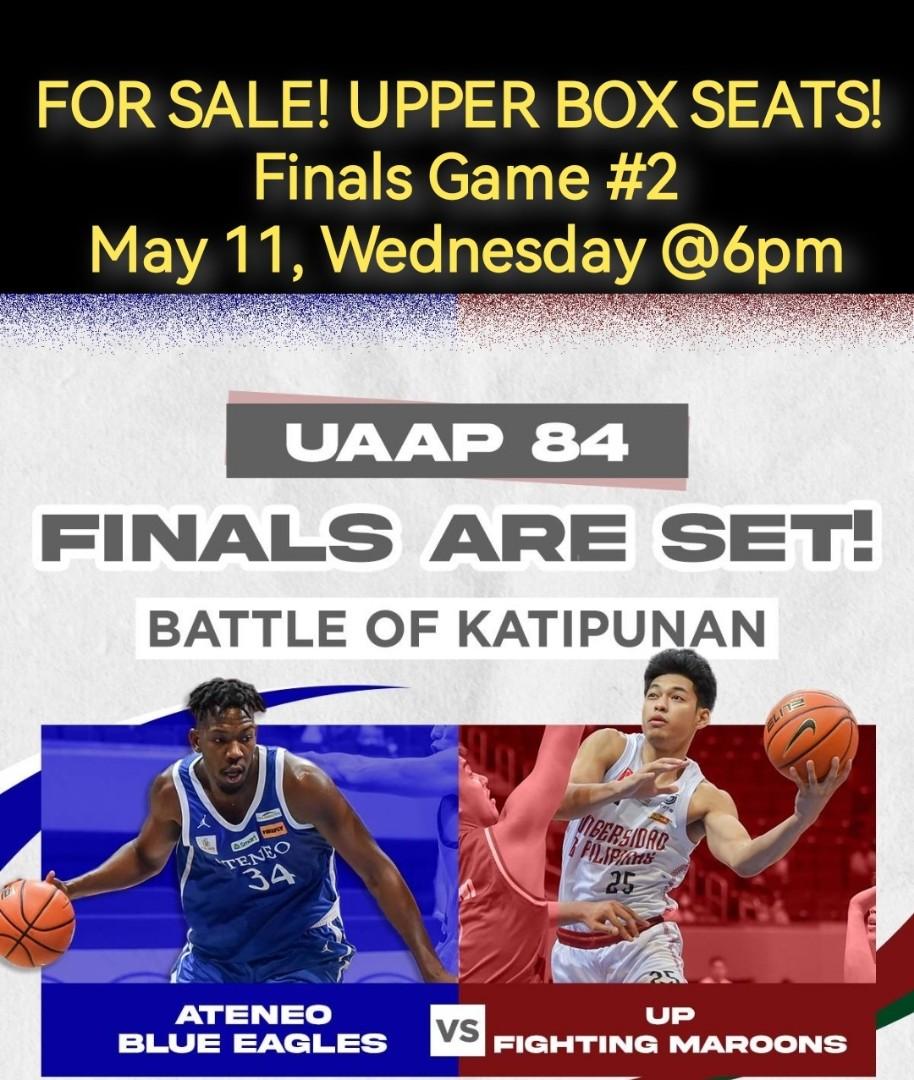 [MAY 11 Game] UAAP MEN'S BASKETBALL FINALS GAME 2, Tickets & Vouchers