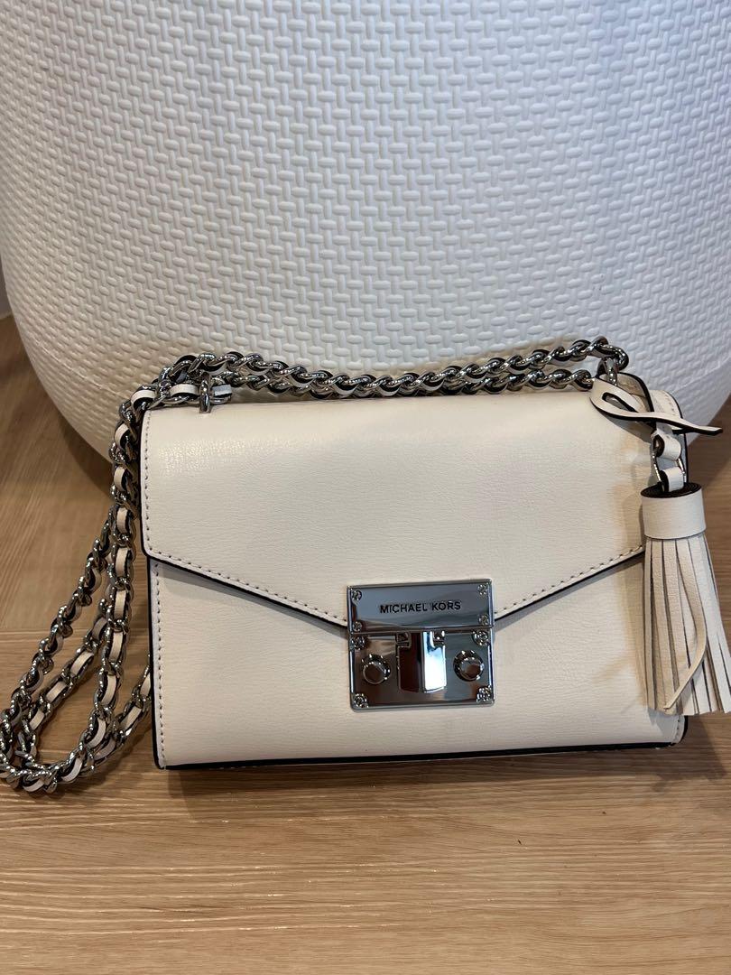 mk shoulder bag white