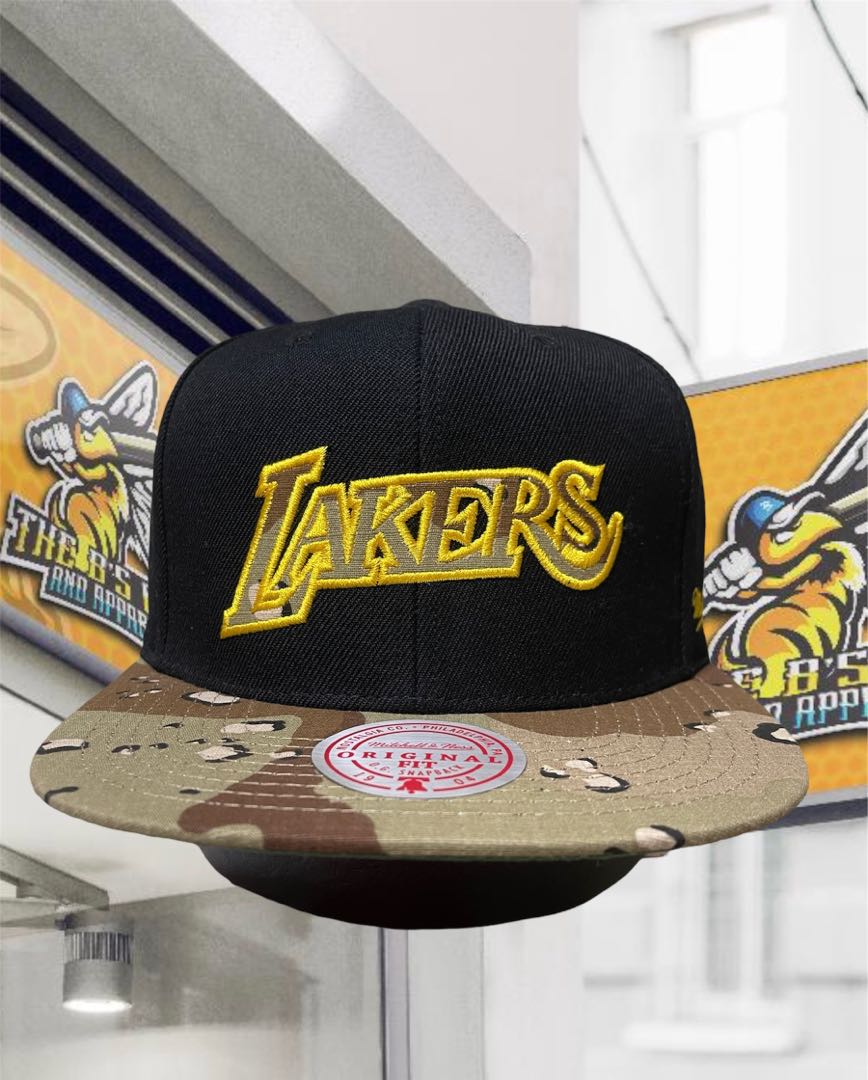 Mitchell & Ness Lakers / Bheads cap, Men's Fashion, Watches ...