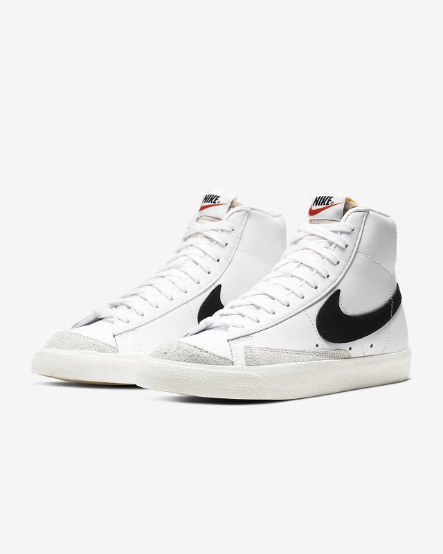 nike black and white blazers women's