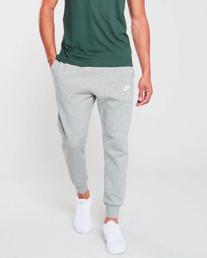 nike joggers light grey