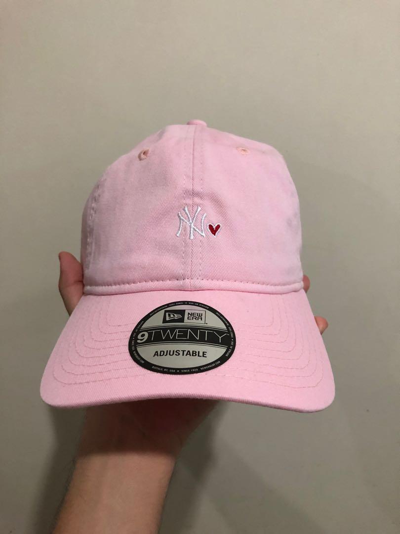 NY New Era Mini Heart Pink Cap, Women's Fashion, Watches