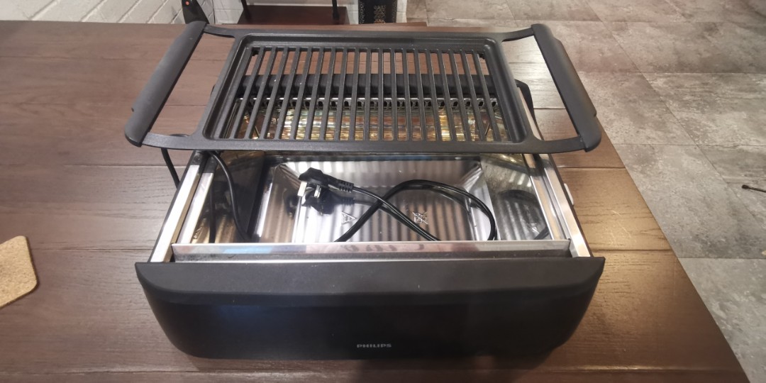 Philips Indoor grill (smokeless) HD 6370/91, TV & Home Appliances
