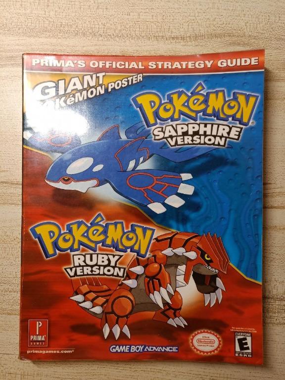 Pokemon Ruby Sapphire Guide Book with Pokedex Poster, Hobbies & Toys ...
