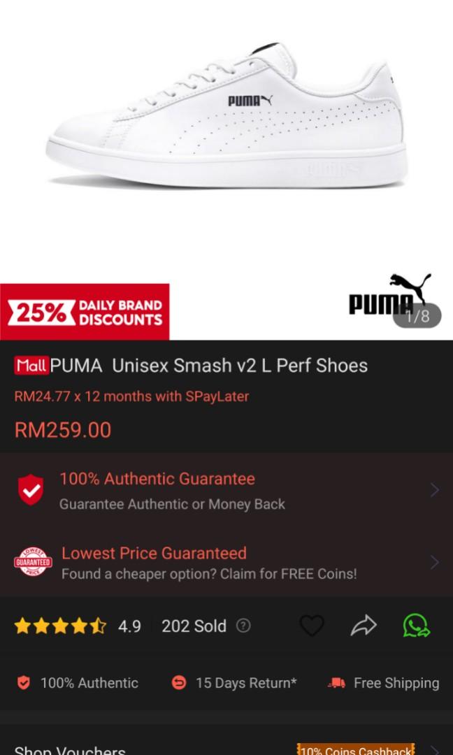Puma smash wns top v2 l perf
