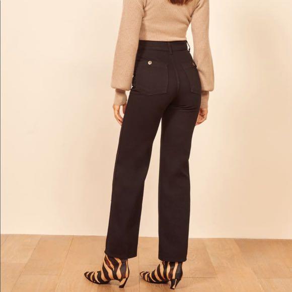 Reformation Marine Jean in Black, Women 