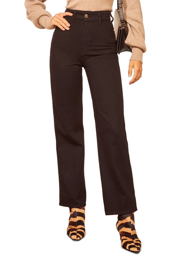 Reformation Marine Jean in Black, Women 